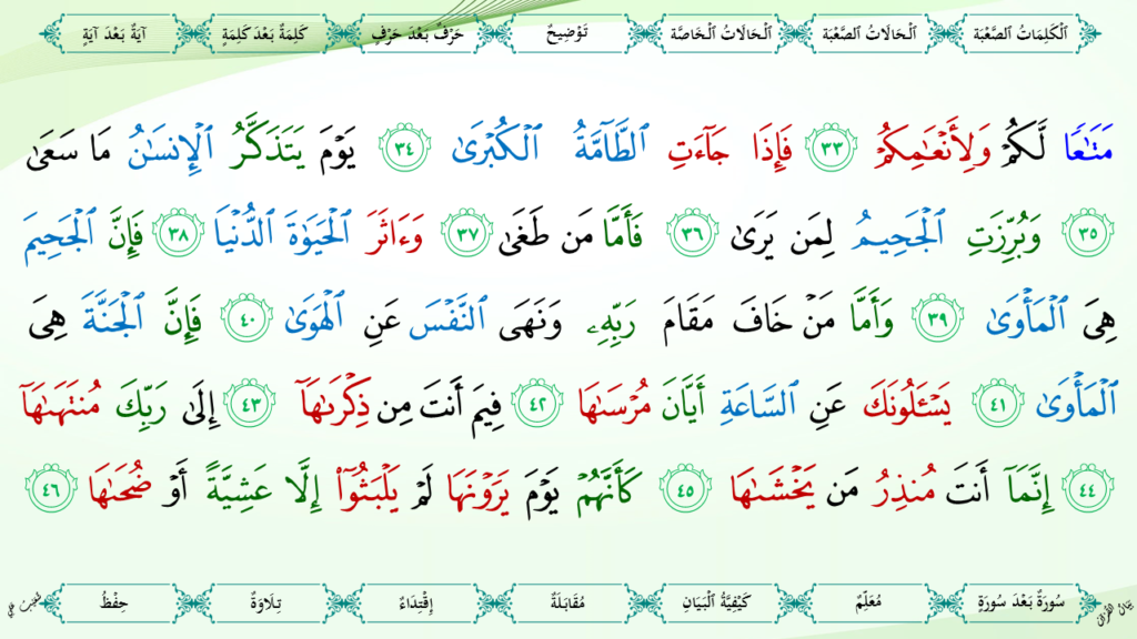 13 – سورة النّازعات - 10