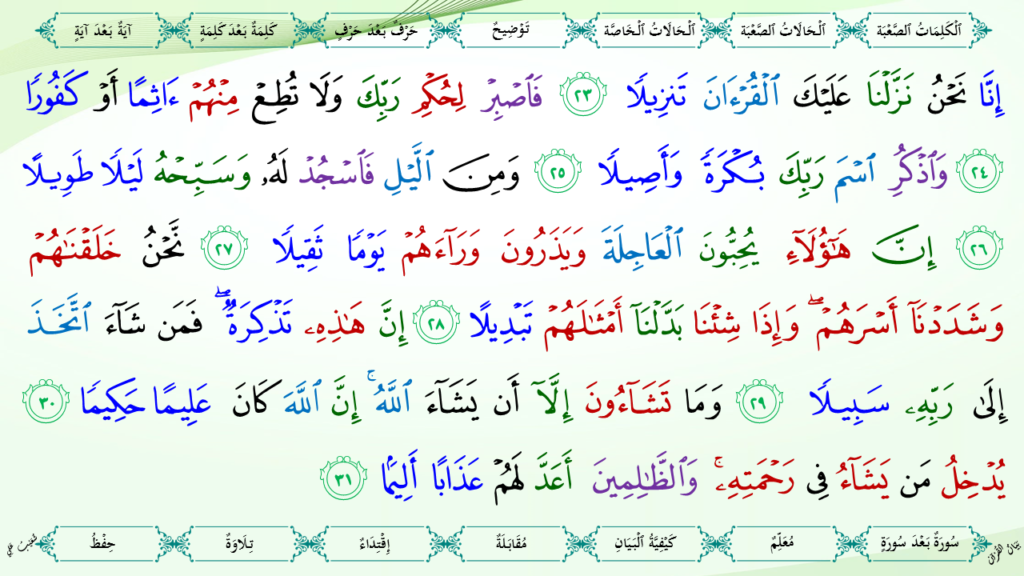 10 – سورة الإنسان - 11