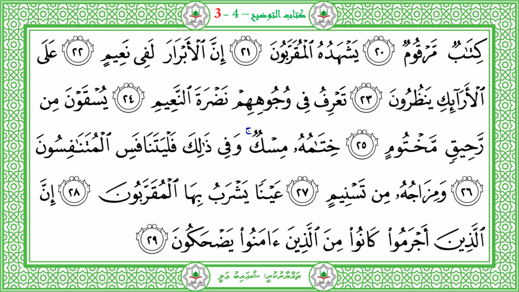 6- سورة الـمطفـفـين - 6