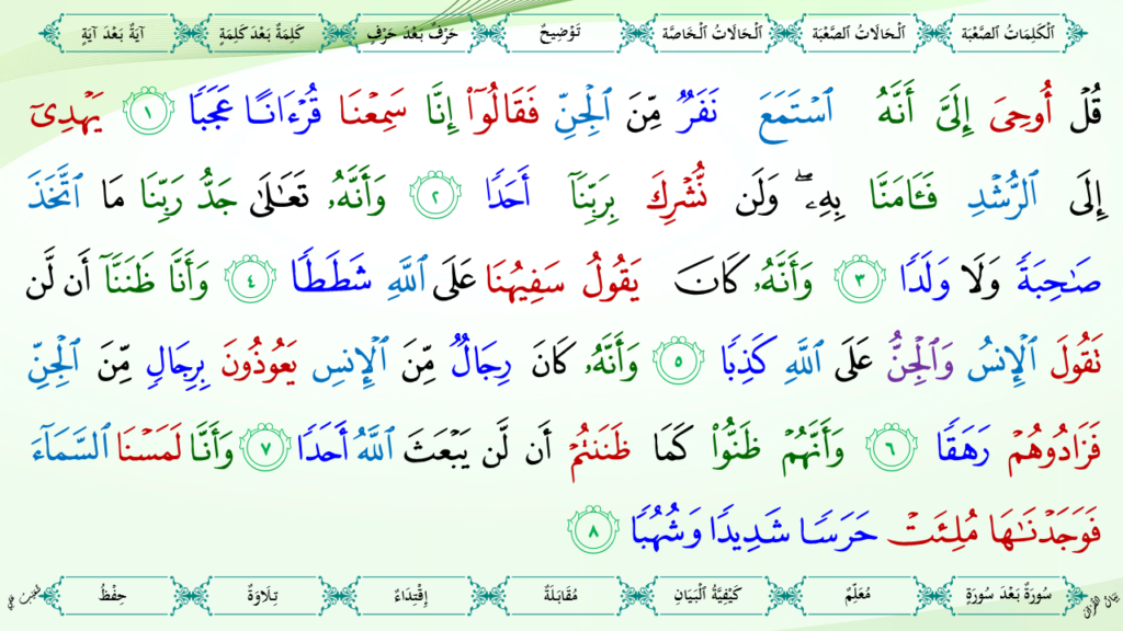 6- سورة الجنّ - 8