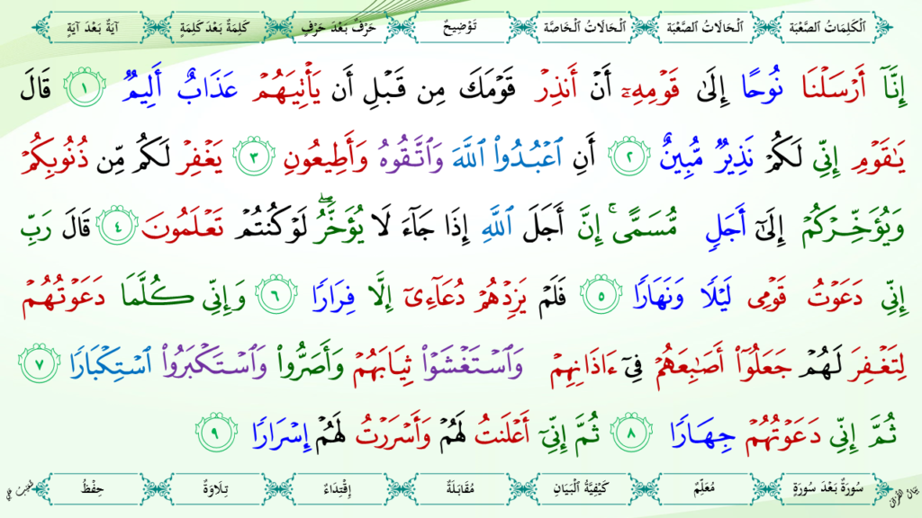 5- سورة نوح - 8