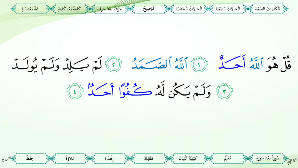 46 – سورة  الإخلاص - 8