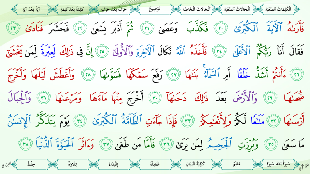 13 – سورة النّازعات - 9