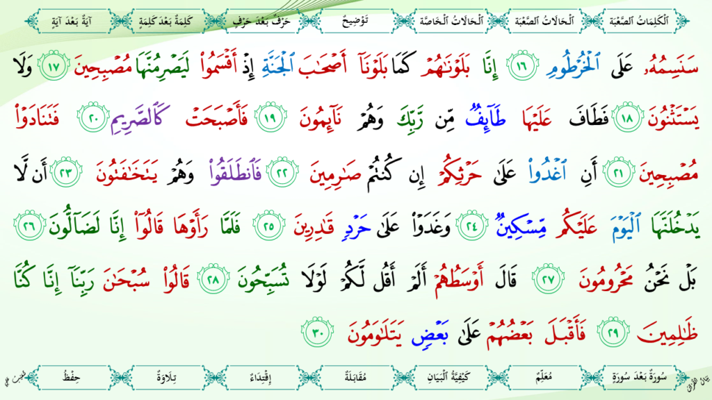 2- سورة القلم - 9