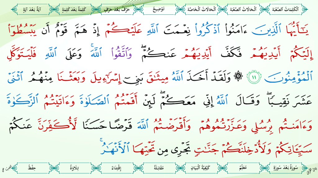 5- سورة المائدة - 13