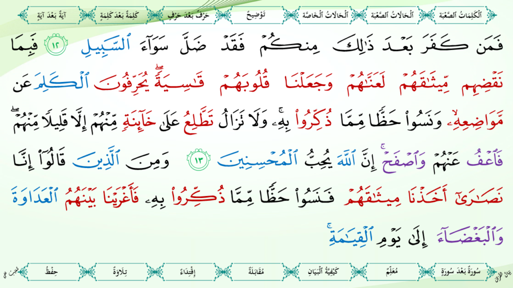 5- سورة المائدة - 14