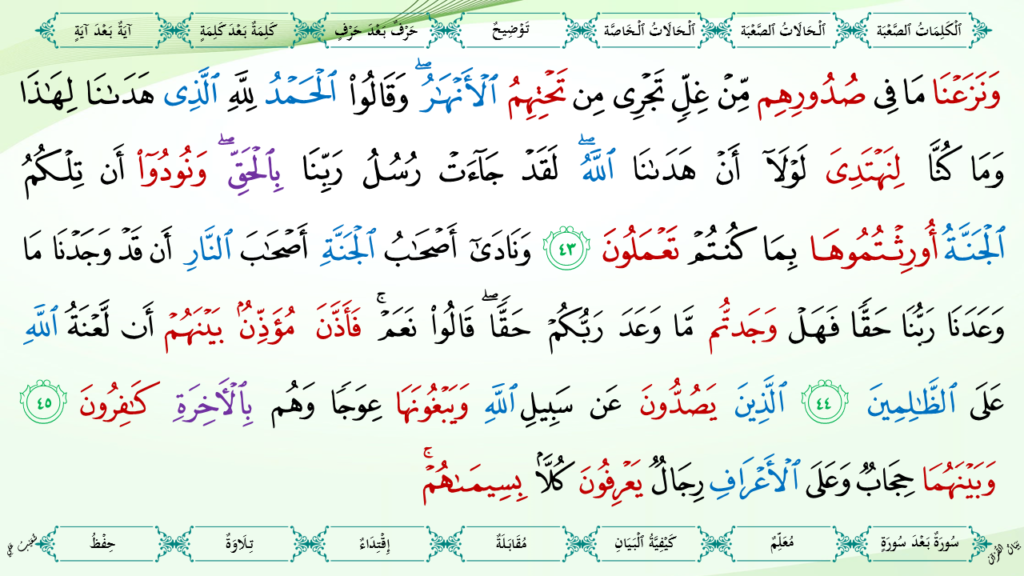 7- سورة الأعراف - 17