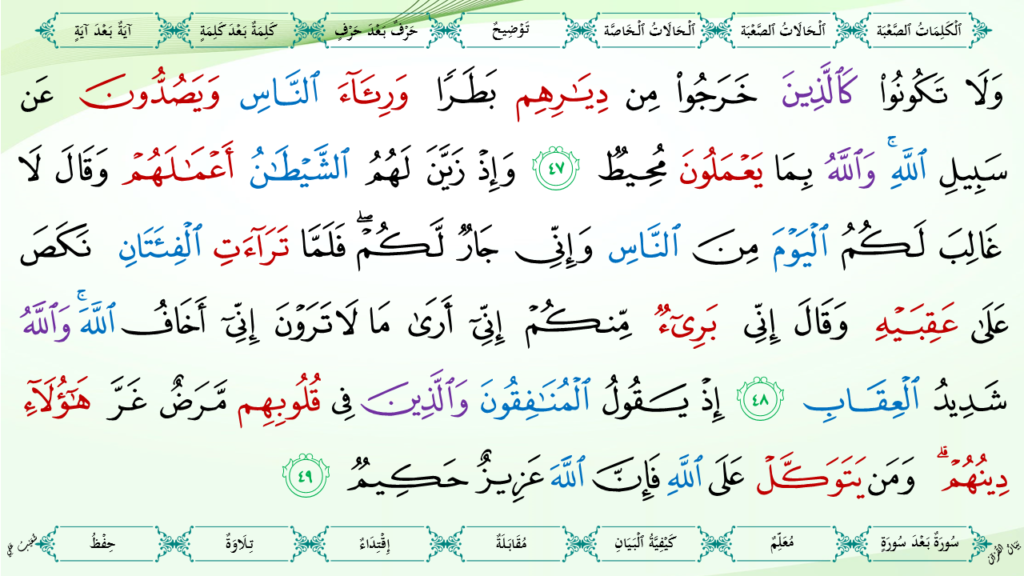 8- سورة الأنفال - 19