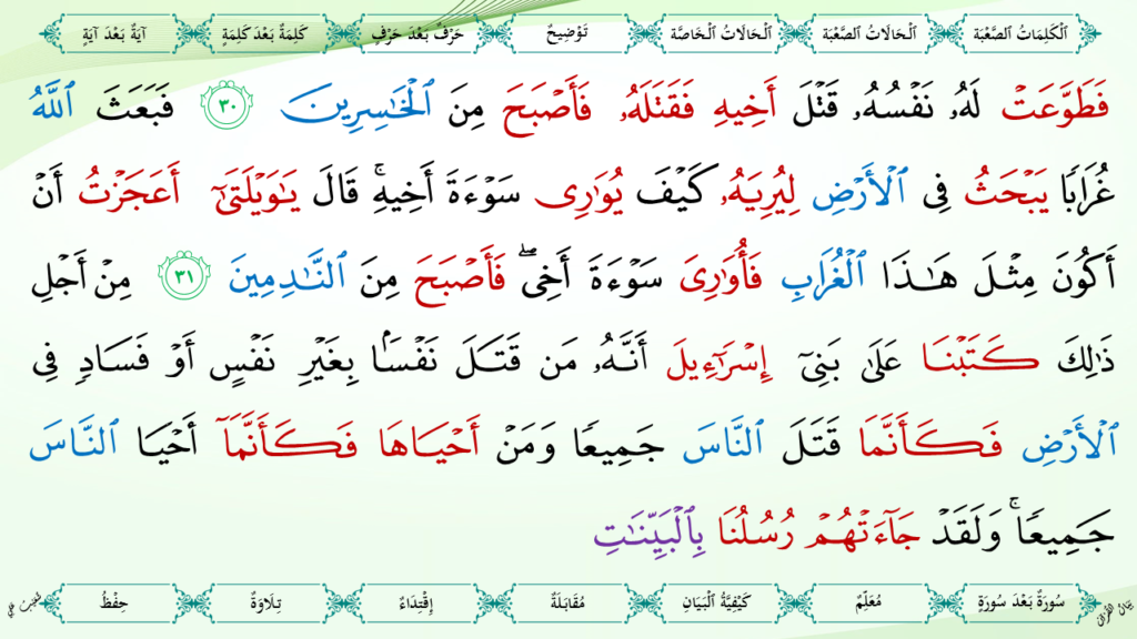 5- سورة المائدة - 20