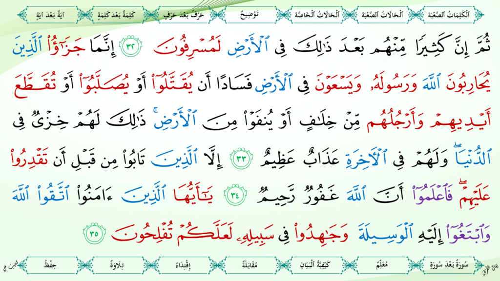 5- سورة المائدة - 21