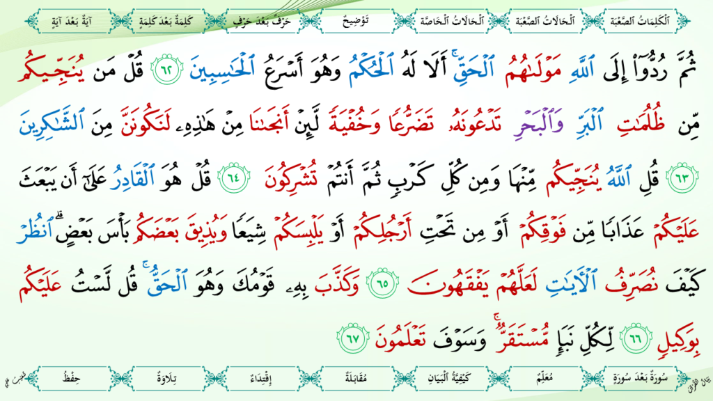 6- سورة الأنعام - 22