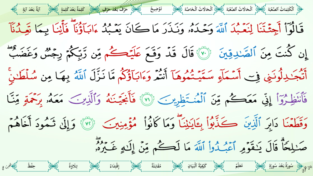 7- سورة الأعراف - 24