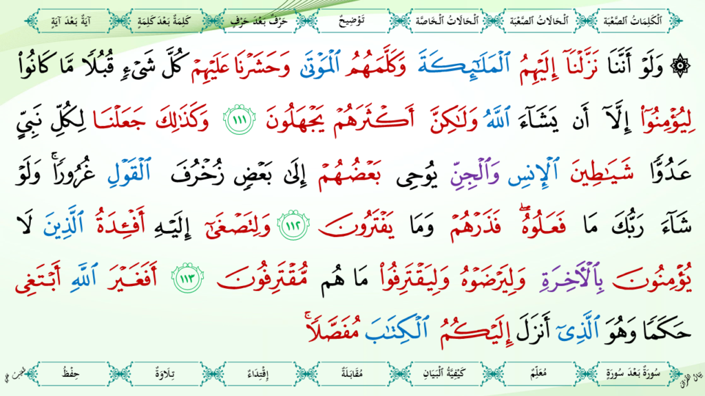 6- سورة الأنعام - 35